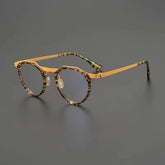 Qin Acetate Titanium Glasses Frame Round Frames Southood Tortoiseshell Yellow